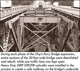 Bridge Inspection Walkway Grip Strut